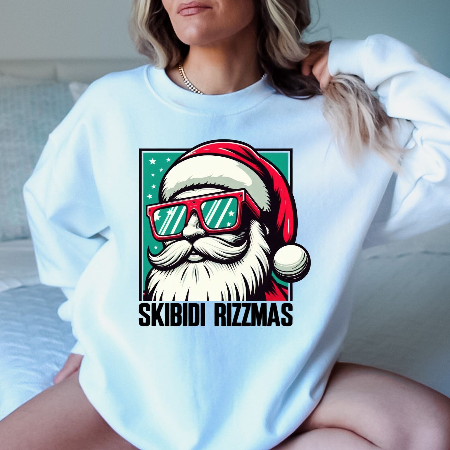 Skibidi Rizzmas T-Shirt, Long Sleeve T or Crewneck Sweatshirt