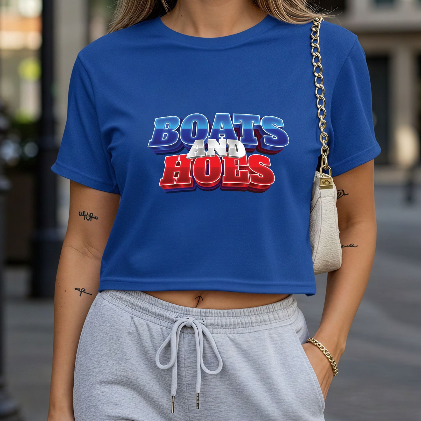 Boats and Hoes Crop Top or Racerback Tank