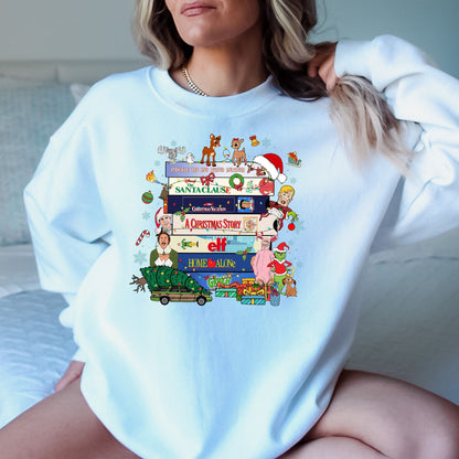 Christmas Movies T-Shirt, Long Sleeve T or Crewneck Sweatshirt