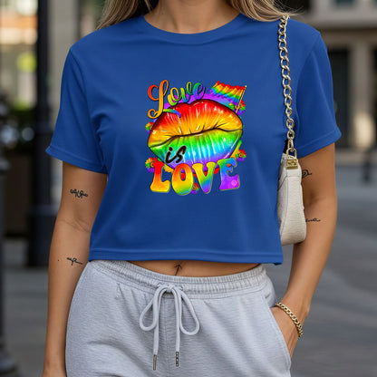 Love Is Love Crop Top or Racerback Tank