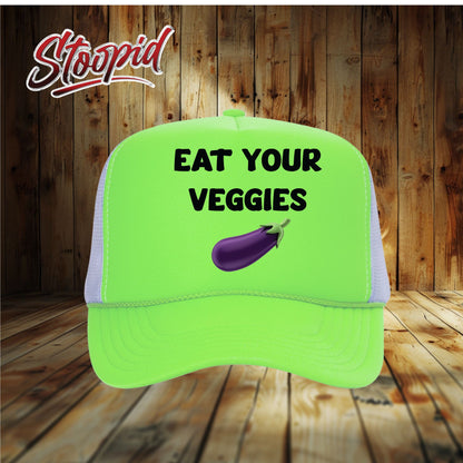 Eat Your Veggies Stoopid Original Trucker Hat