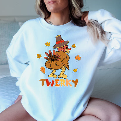 Twerky Thanksgiving T-Shirt, Long Sleeve T or Crewneck Sweatshirt