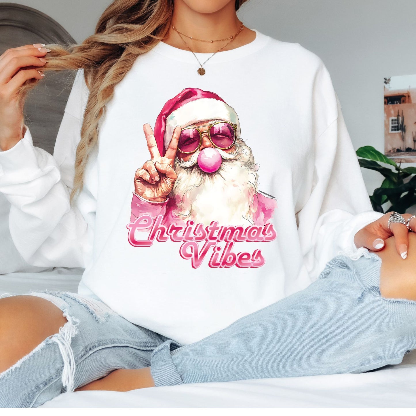 Christmas Vibes T-Shirt, Long Sleeve T or Crewneck Sweatshirt
