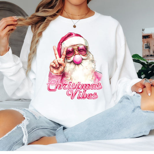 Christmas Vibes T-Shirt, Long Sleeve T or Crewneck Sweatshirt