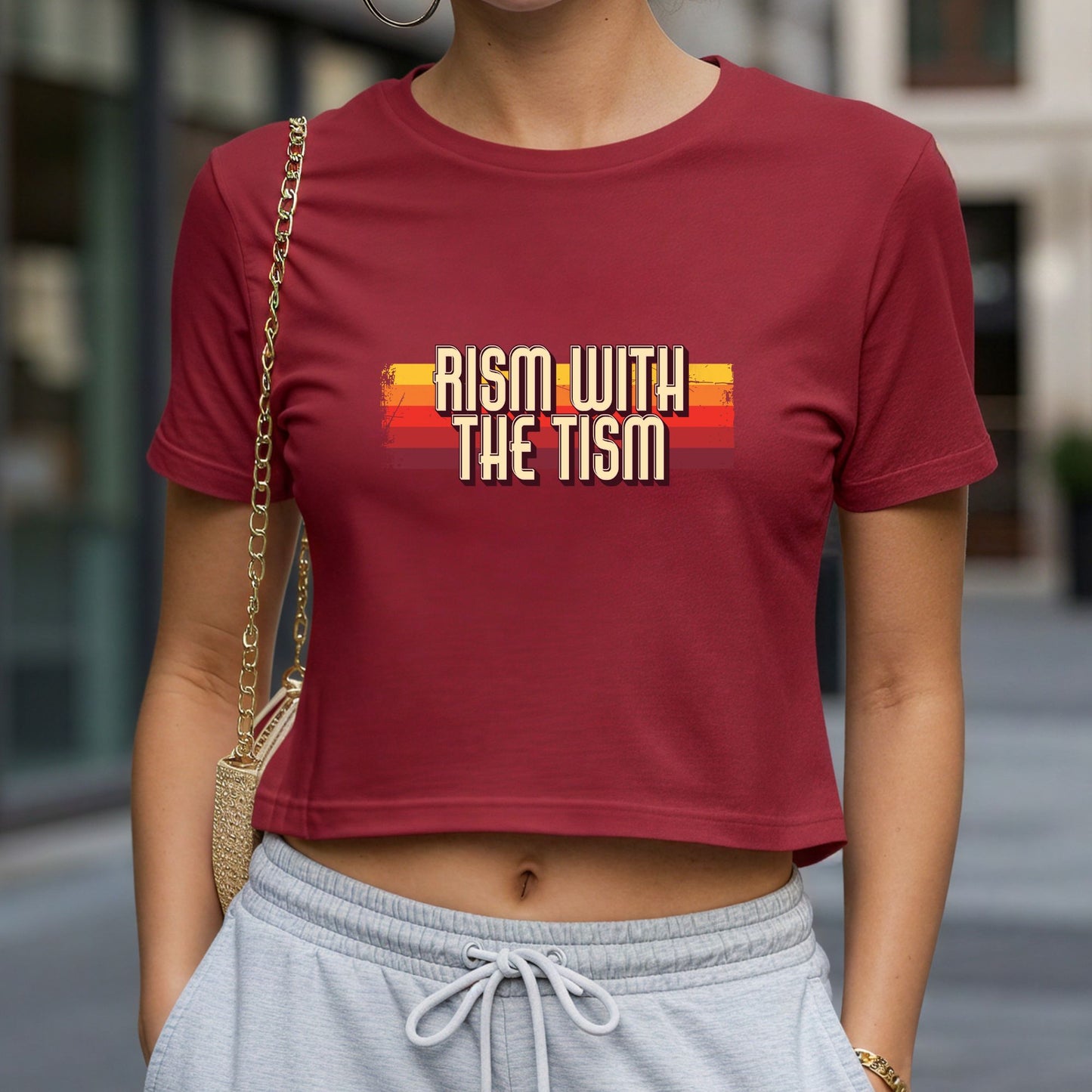 Rism With the Tism Crop Top or Racerback Tank