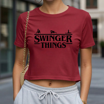 Swinger Things Crop Top or Racerback Tank