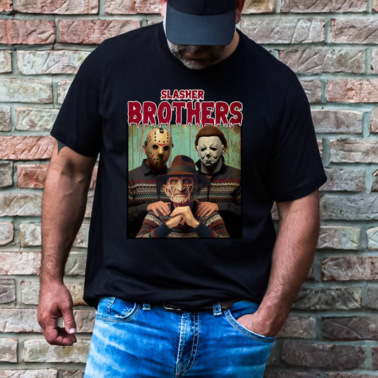 Slasher Brothers Halloween Movies T-Shirt or Crewneck Sweatshirt