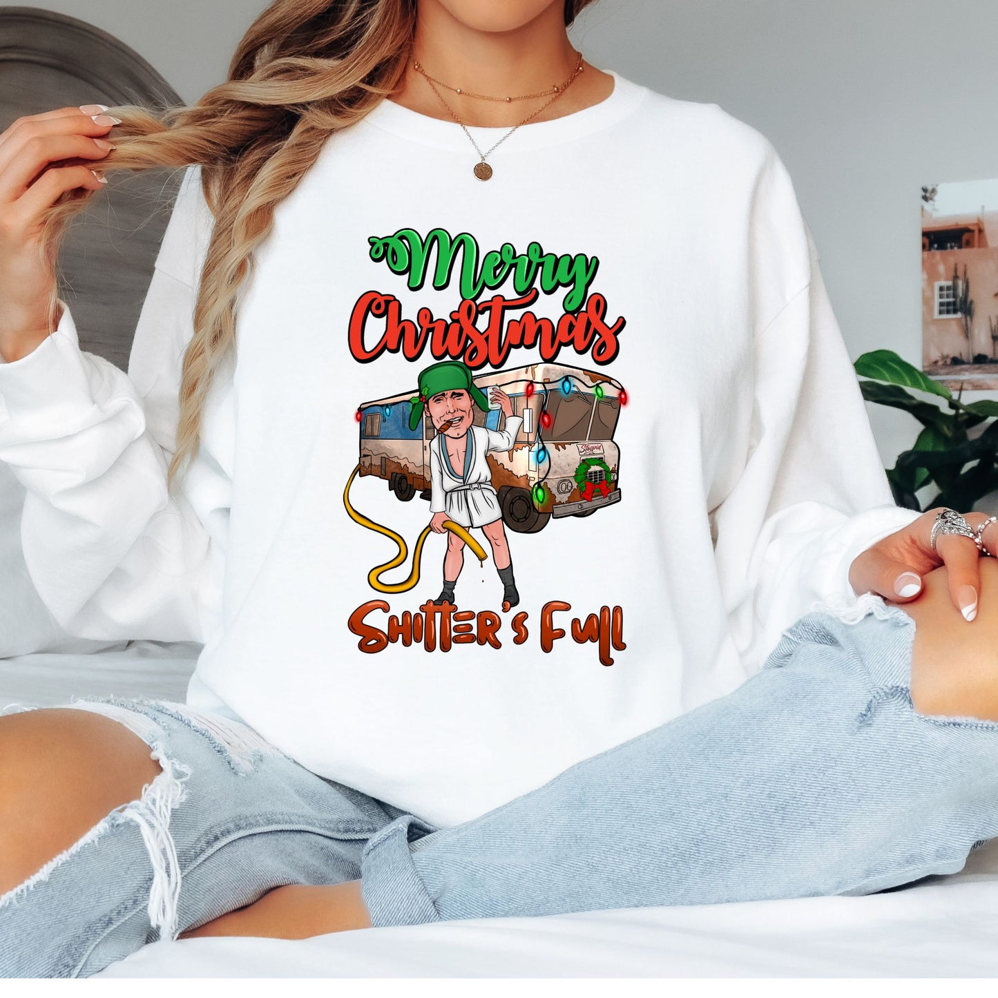 Shitter's Full Cousin Eddie T-Shirt, Long Sleeve T or Crewneck Sweatshirt