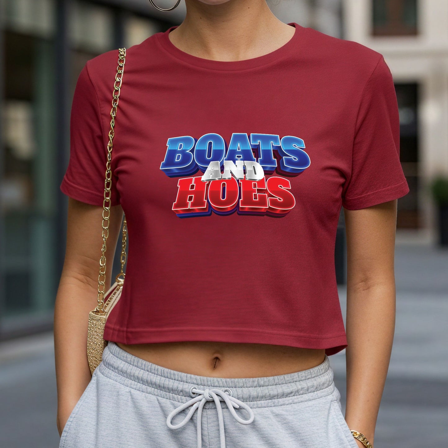 Boats and Hoes Crop Top or Racerback Tank
