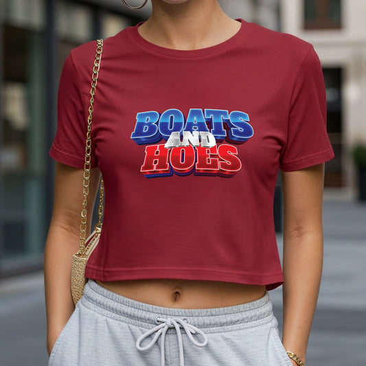 Boats and Hoes Crop Top or Racerback Tank