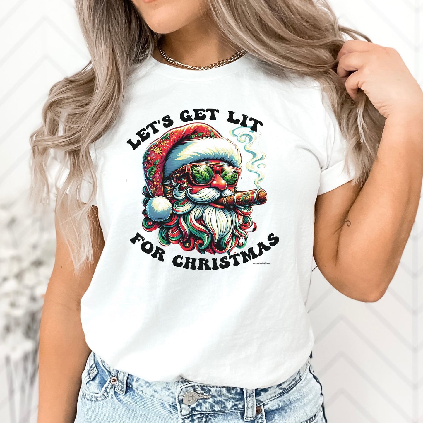 Let's Get LIT For Christmas T-Shirt, Long Sleeve T or Crewneck Sweatshirt