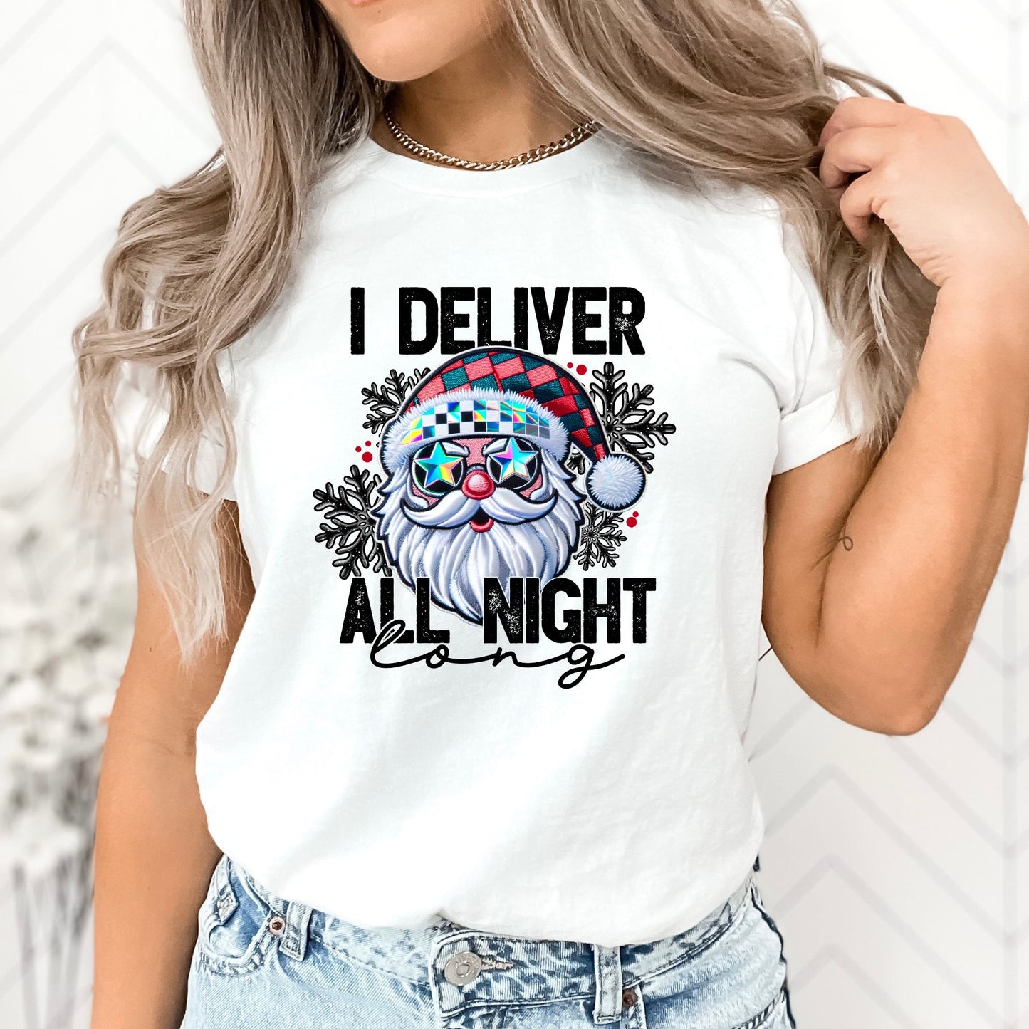 I Deliver All Night Long T-Shirt, Long Sleeve T or Crewneck Sweatshirt