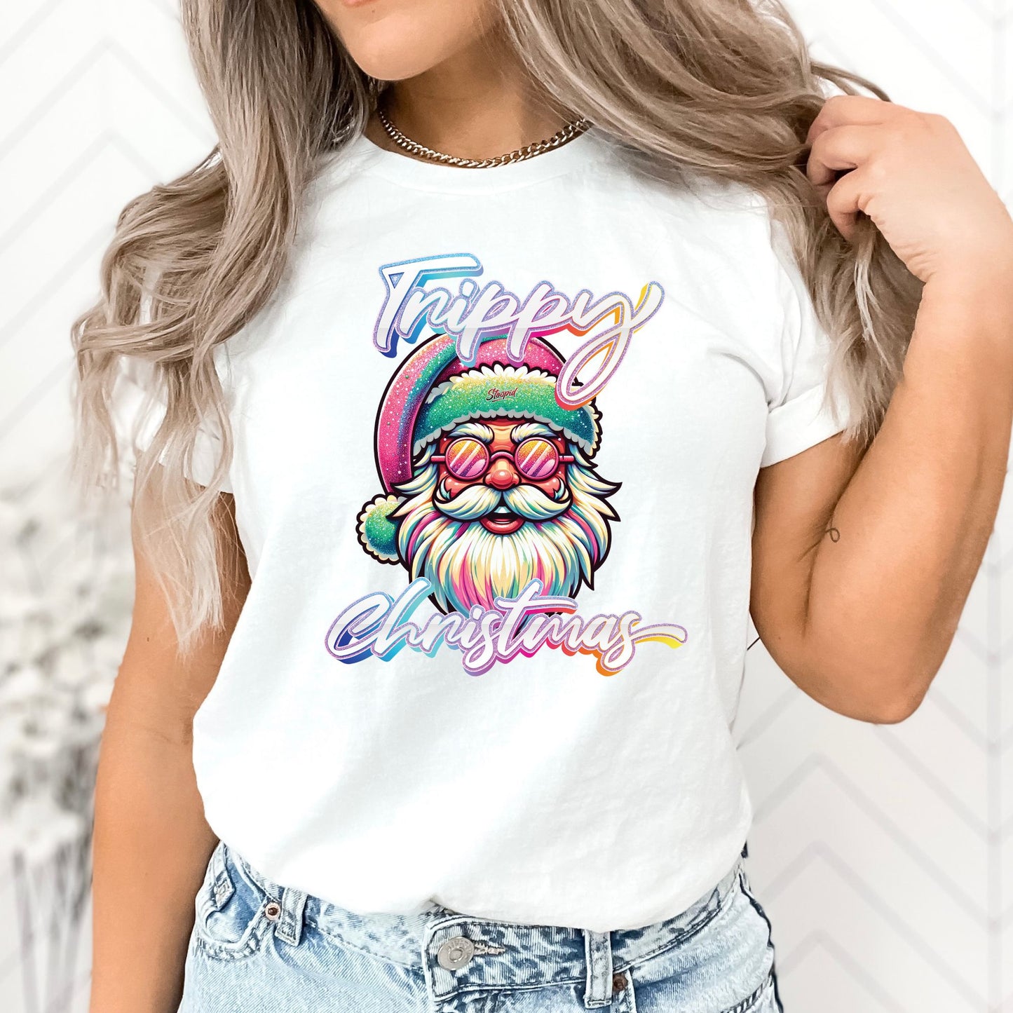 Trippy Christmas T-Shirt, Long Sleeve T or Crewneck Sweatshirt