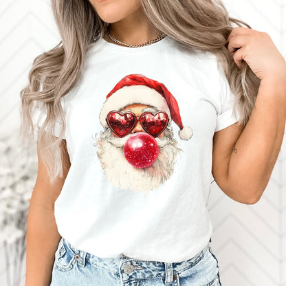 Santa Heart T-Shirt, Long Sleeve T or Crewneck Sweatshirt