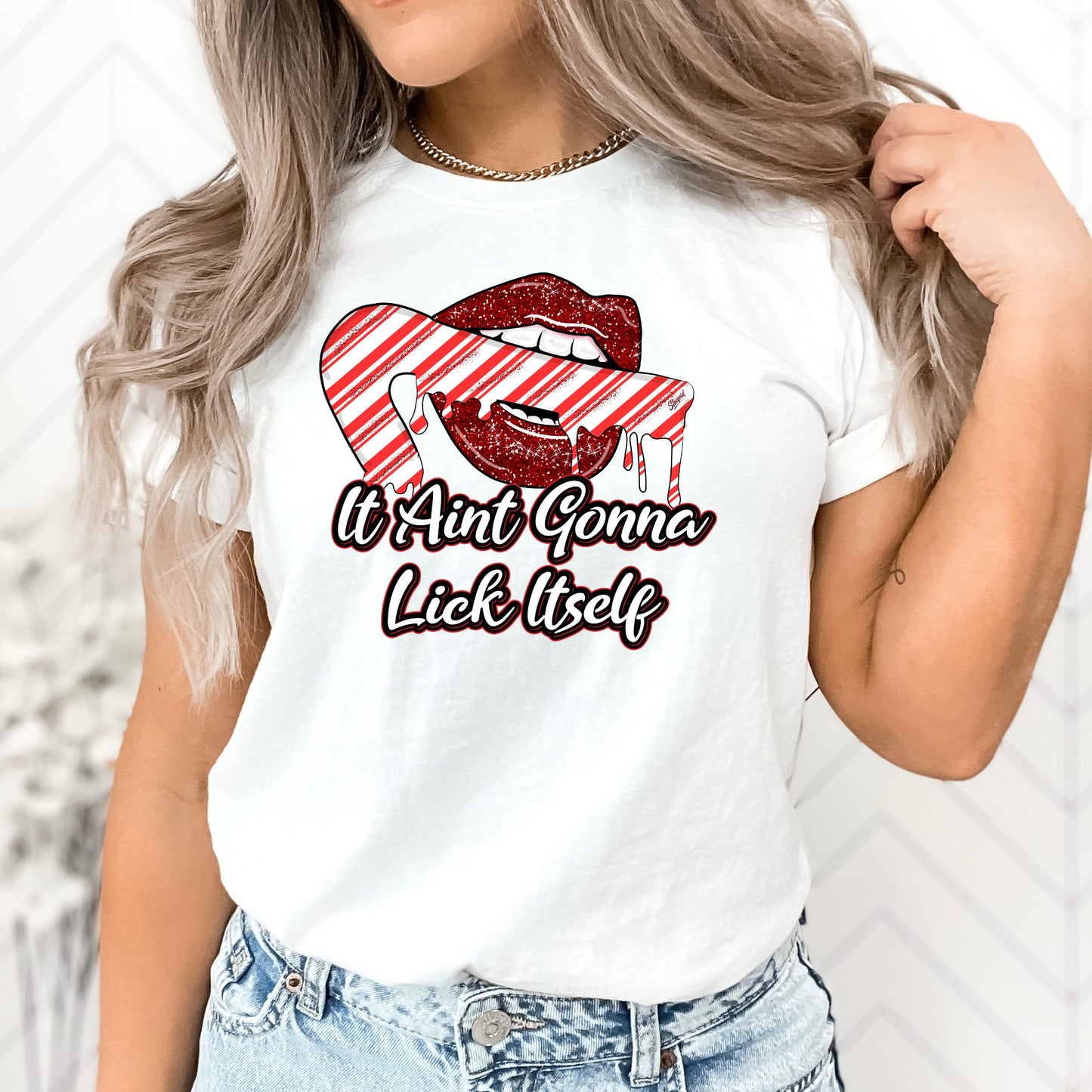 It Aint Gonna Lick Itself Christmas T-Shirt, Long Sleeve T or Crewneck Sweatshirt