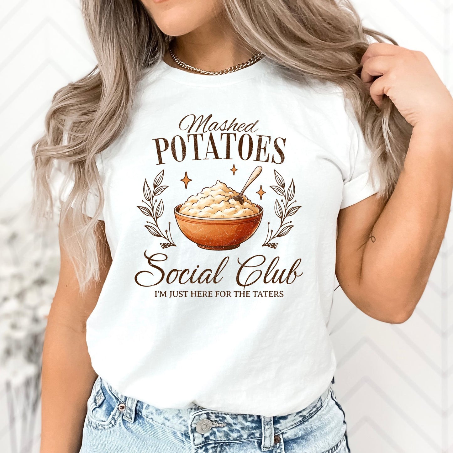 Mashed Potatoes Social Club T-Shirt, Long Sleeve T or Crewneck Sweatshirt