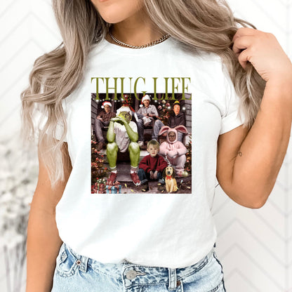 Thug Life Christmas T-Shirt, Long Sleeve T or Crewneck Sweatshirt