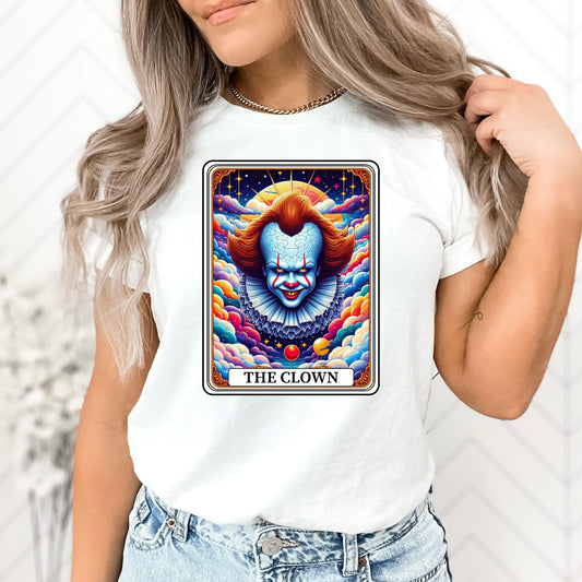The Clown Tarot Card Halloween T-Shirt or Crewneck Sweatshirt