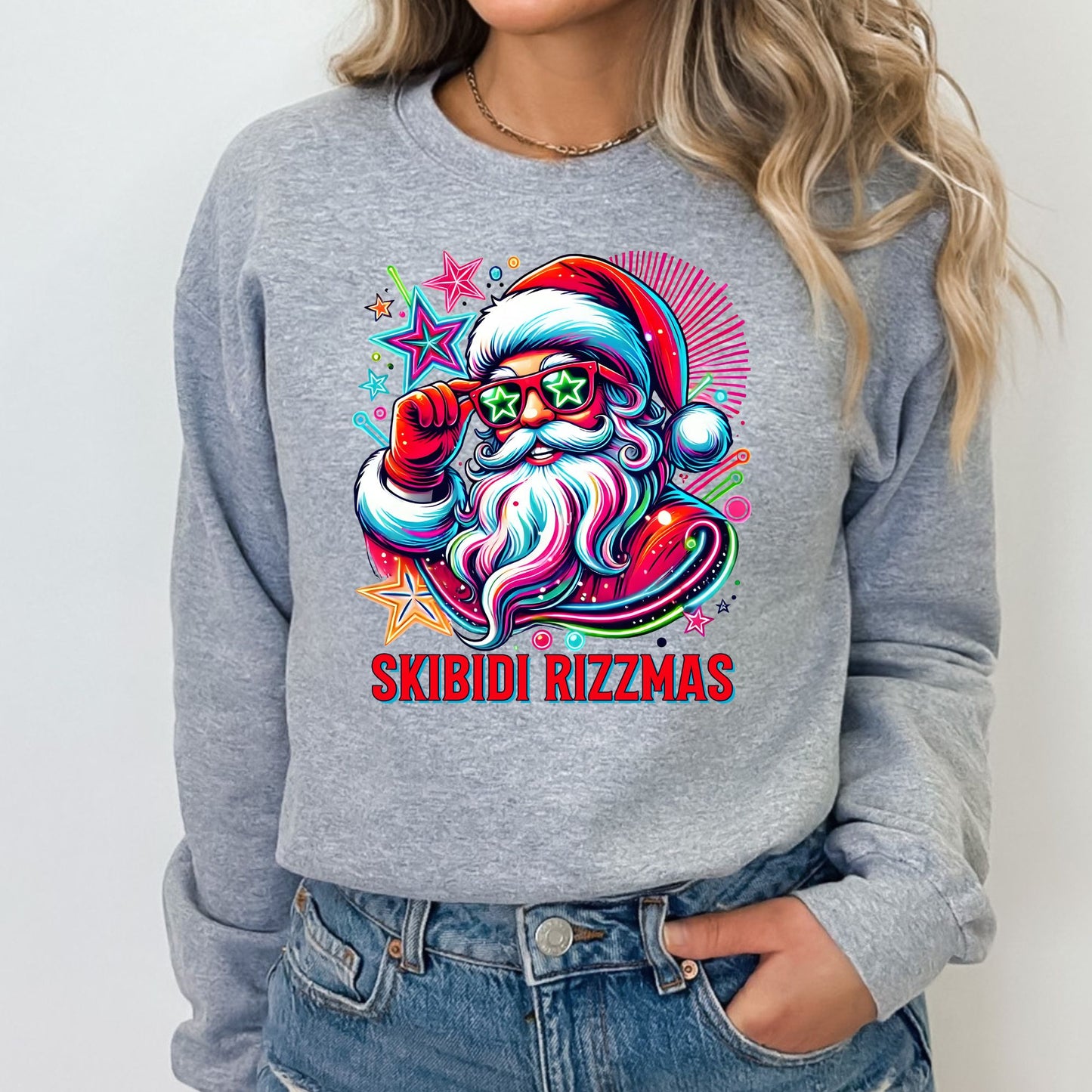 Skibidi Rizzmas T-Shirt, Long Sleeve T or Crewneck Sweatshirt 2