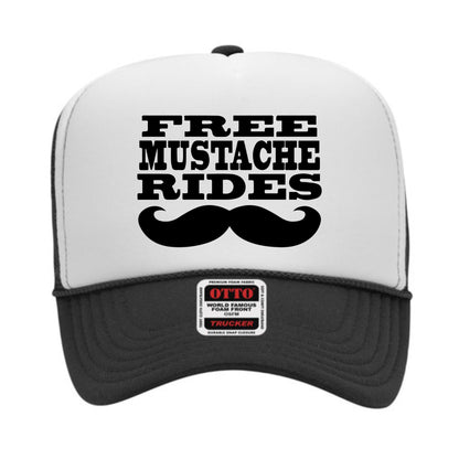 Free Mustache Rides Trucker Hat