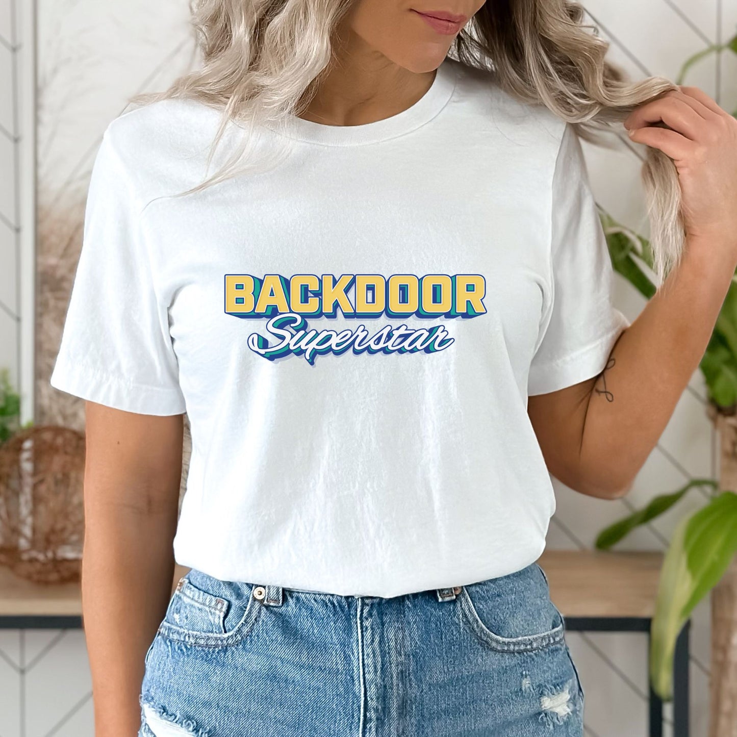 Backdoor Superstar Crop Top or Racerback Tank