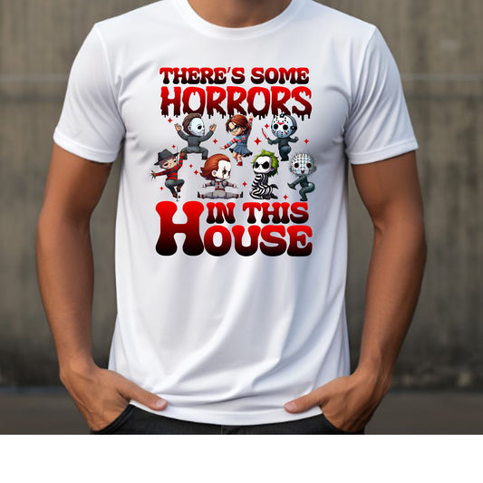 There's Some Horrors In This House Halloween T-Shirt or Crewneck Sweatshirt