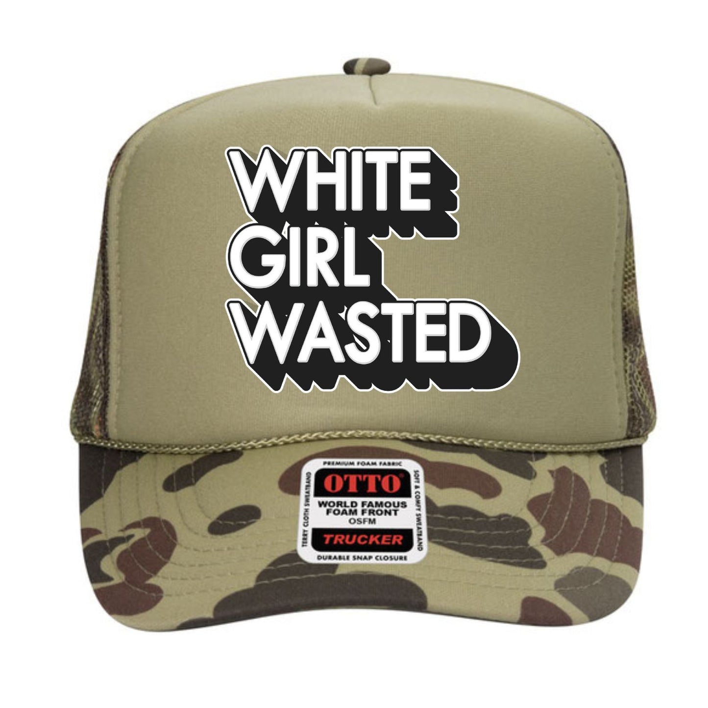White Girl Wasted Trucker Hat