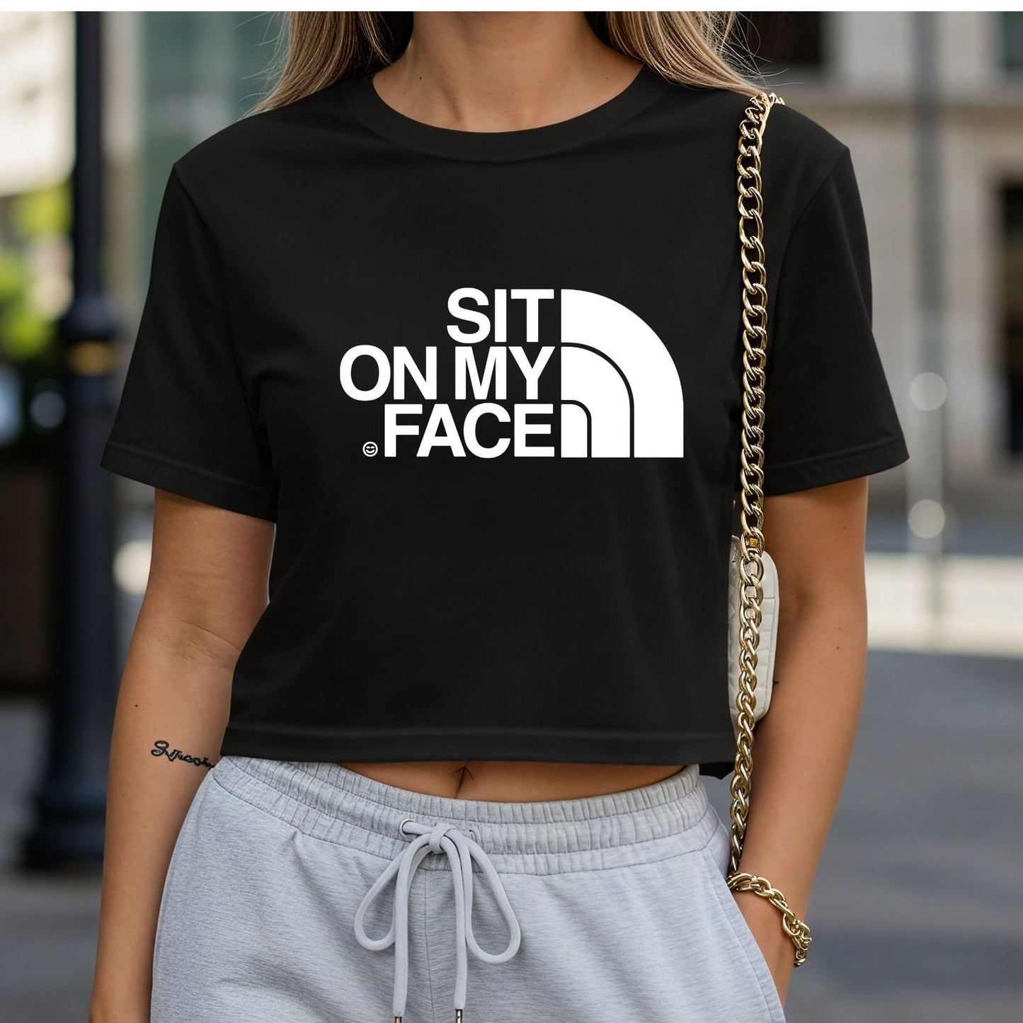 Sit On My Face Crop Top or Racerback Tank