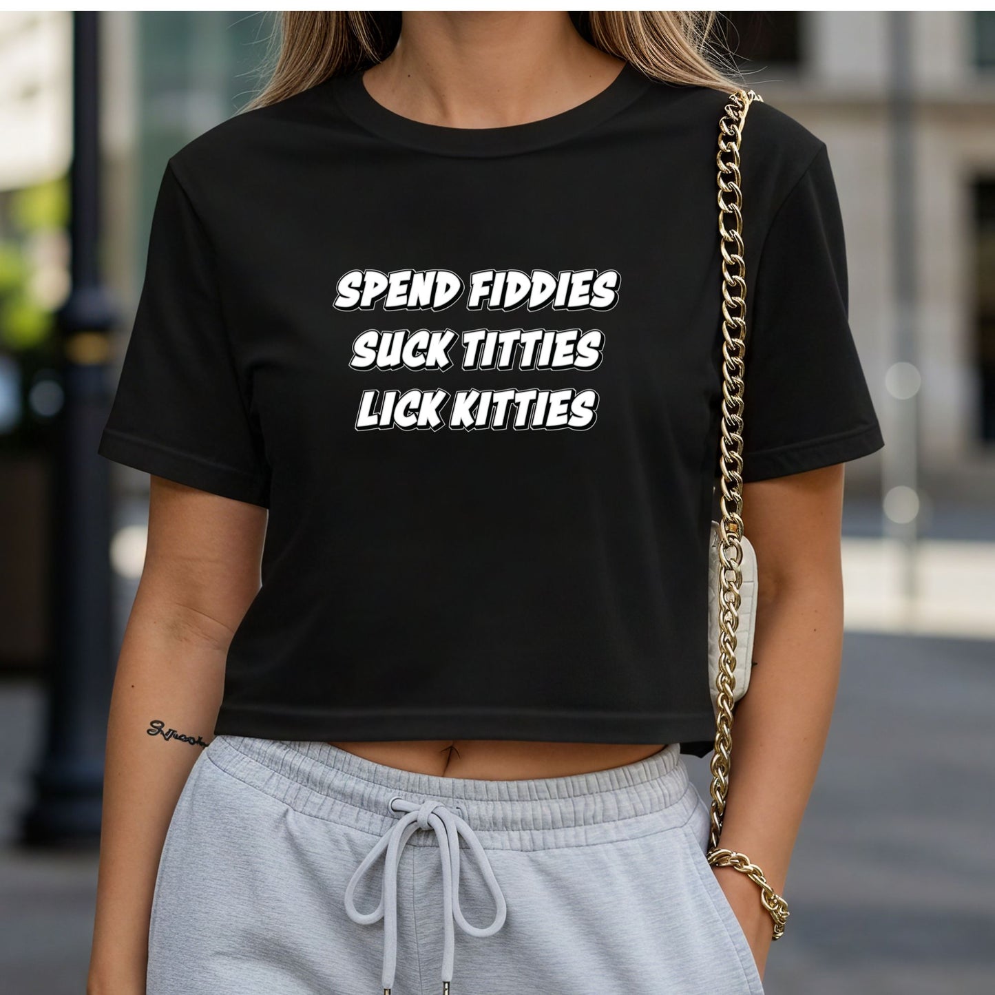 Spend Fiddies Crop Top or Racerback Tank