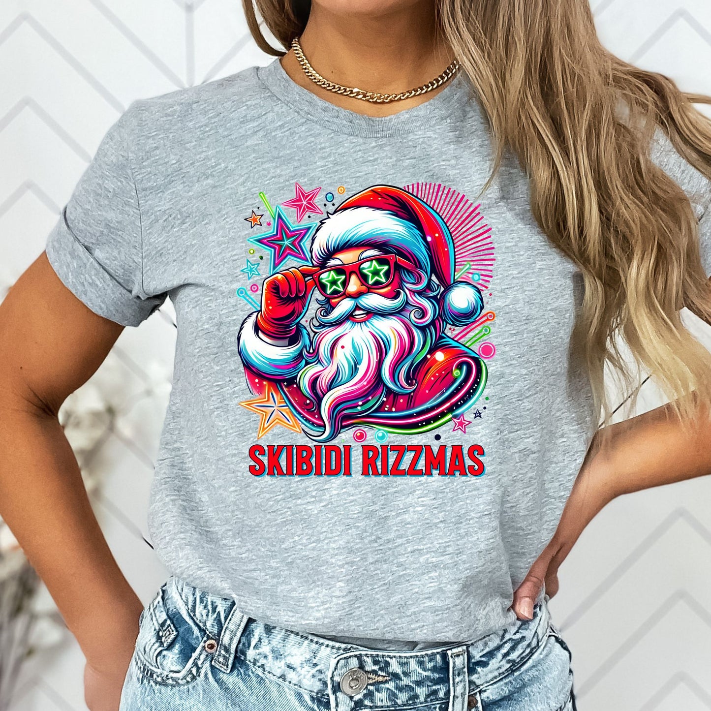 Skibidi Rizzmas T-Shirt, Long Sleeve T or Crewneck Sweatshirt 2