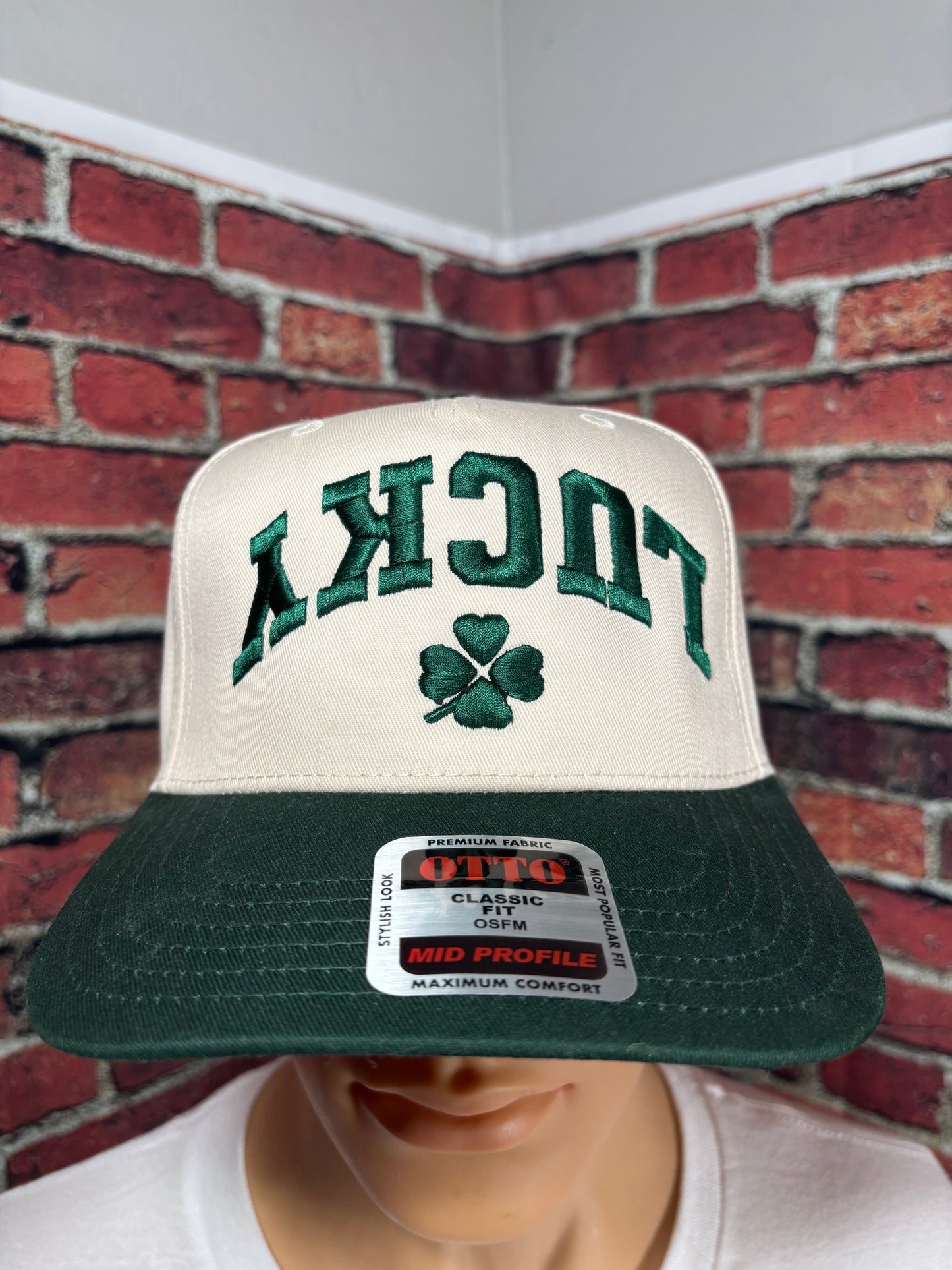 Lucky Upside down 3D Puff Embroidered Hat