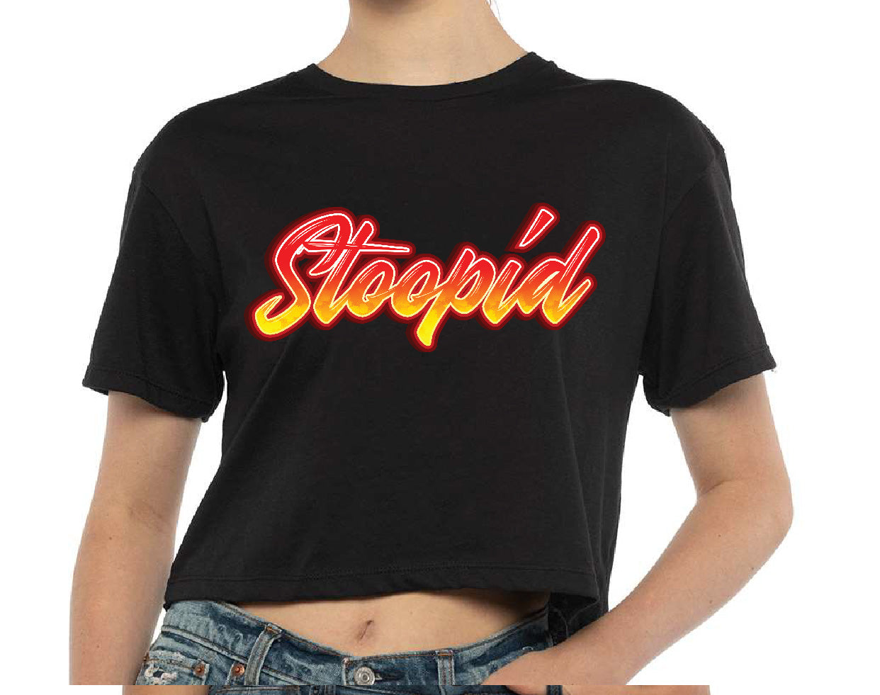 Stoopid "Diablo" Crop Top