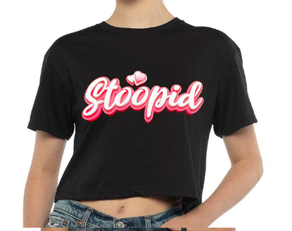 Stoopid "The Valentine" Crop Top