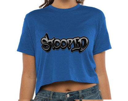 Stoopid "The Onxy" Crop Top