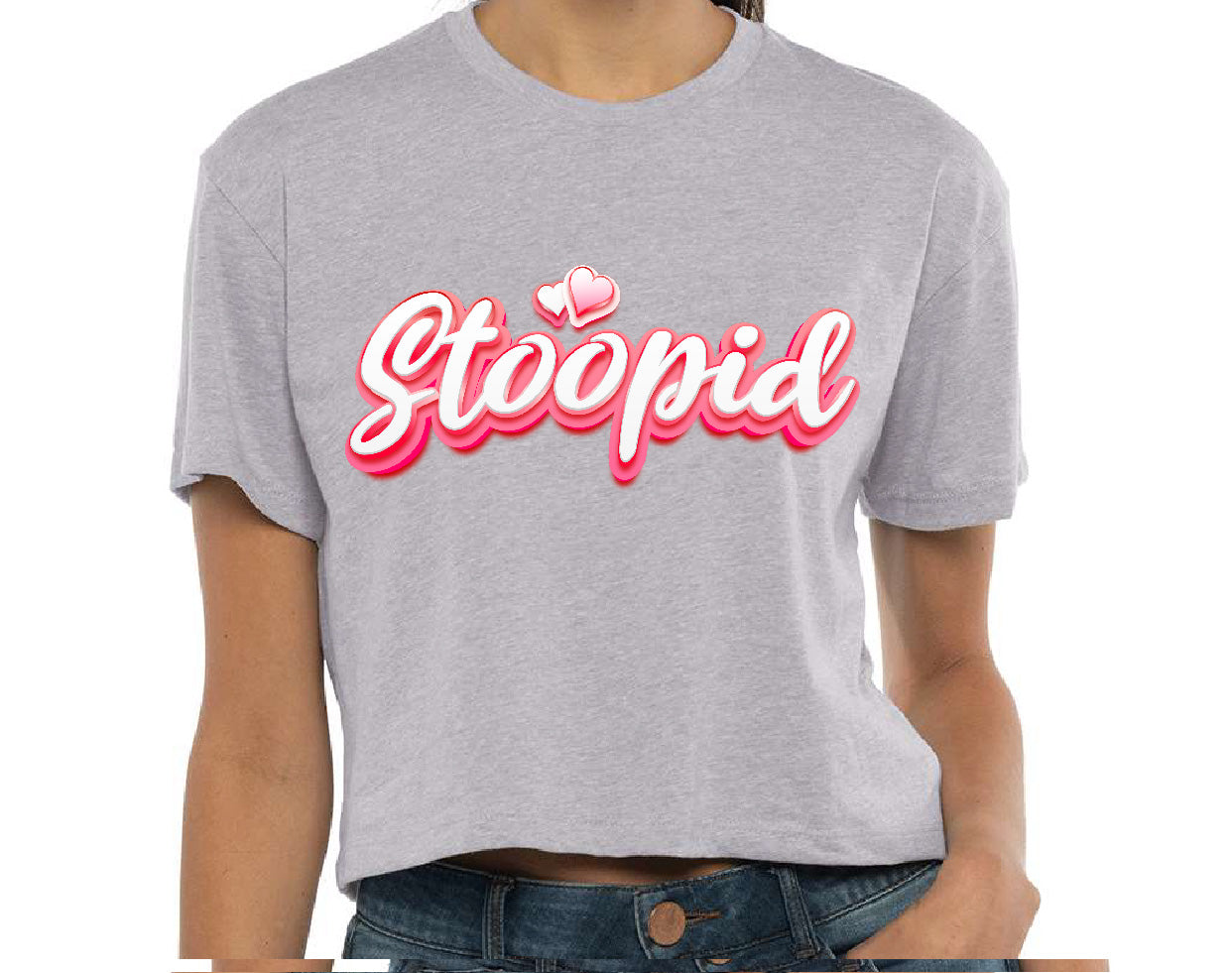 Stoopid "The Valentine" Crop Top