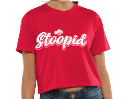 Stoopid "The Valentine" Crop Top