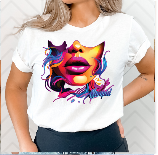 Stoopid Original "Colorful Beauty" Graphic T - 1