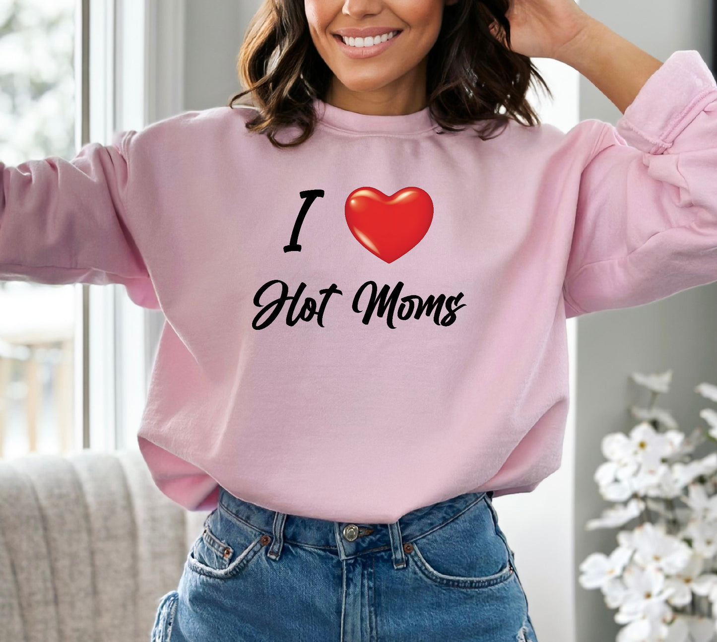 "I Heart Hot Moms" Stoopid Original Shirt/Crew/Hoodie