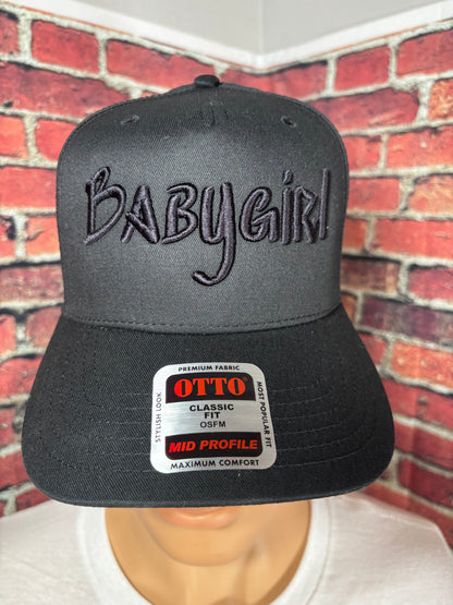 Babygirl 3D Puff Embroidered Hat