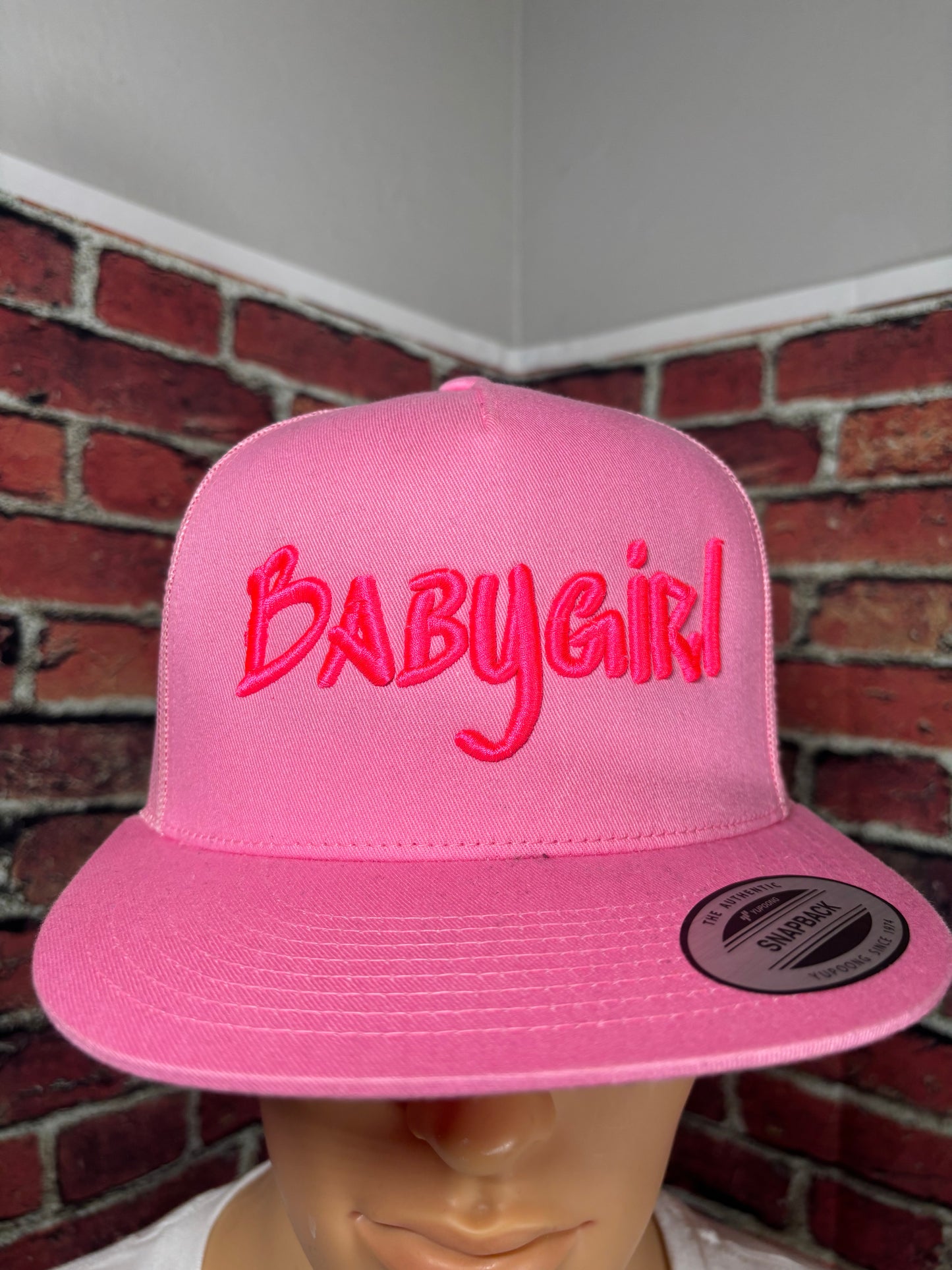 Babygirl 3D Puff Embroidered Hat