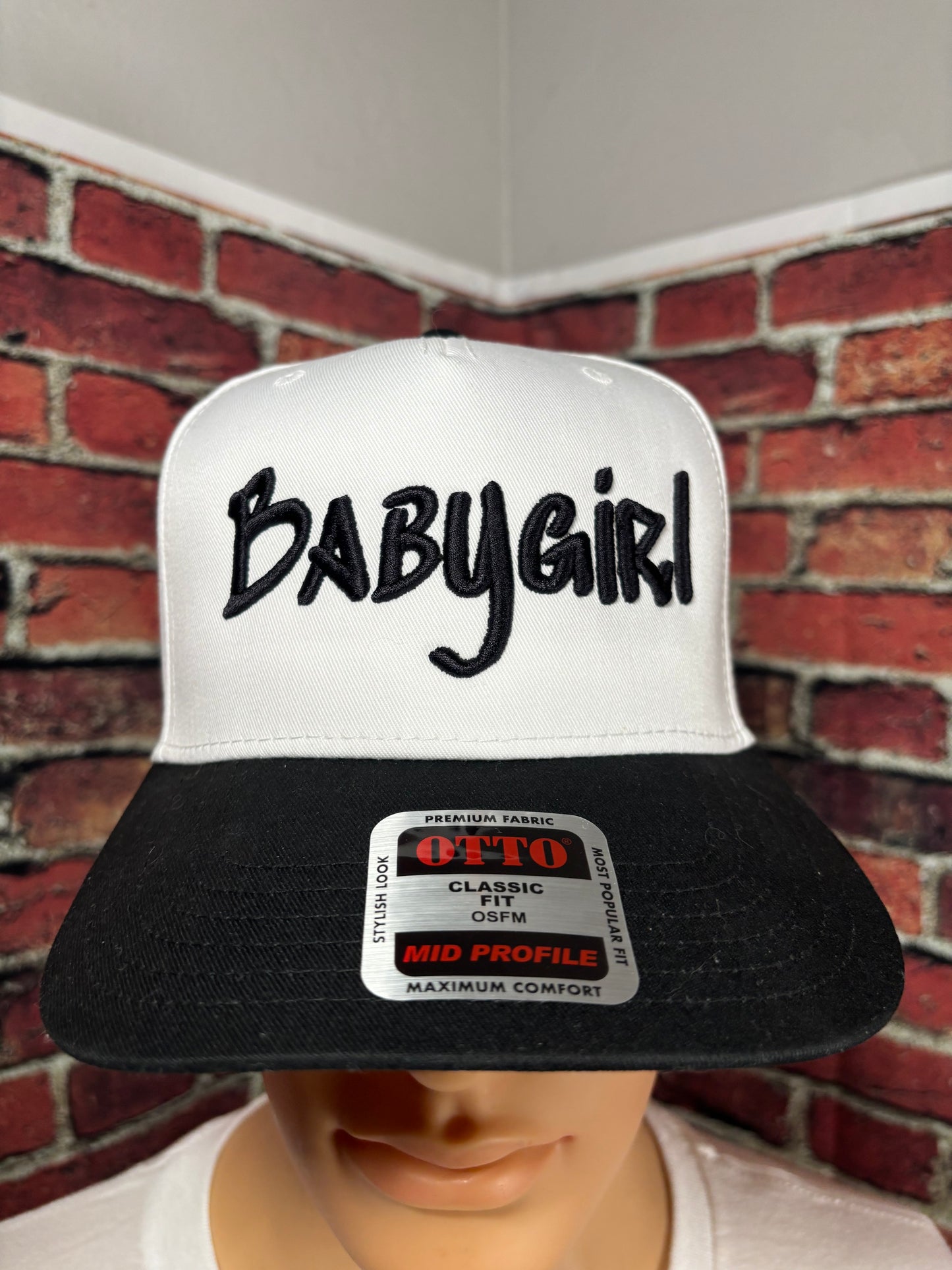 Babygirl 3D Puff Embroidered Hat
