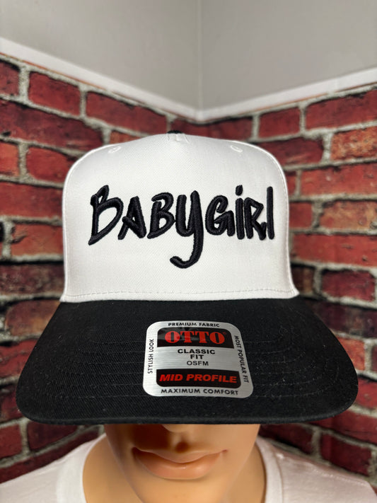 Babygirl 3D Puff Embroidered Hat