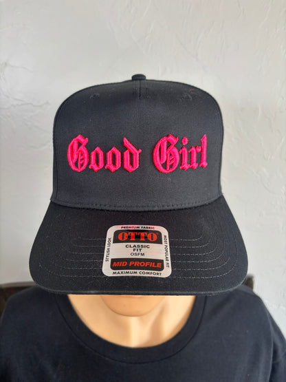Good Girl 3D Puff Embroidered Hat