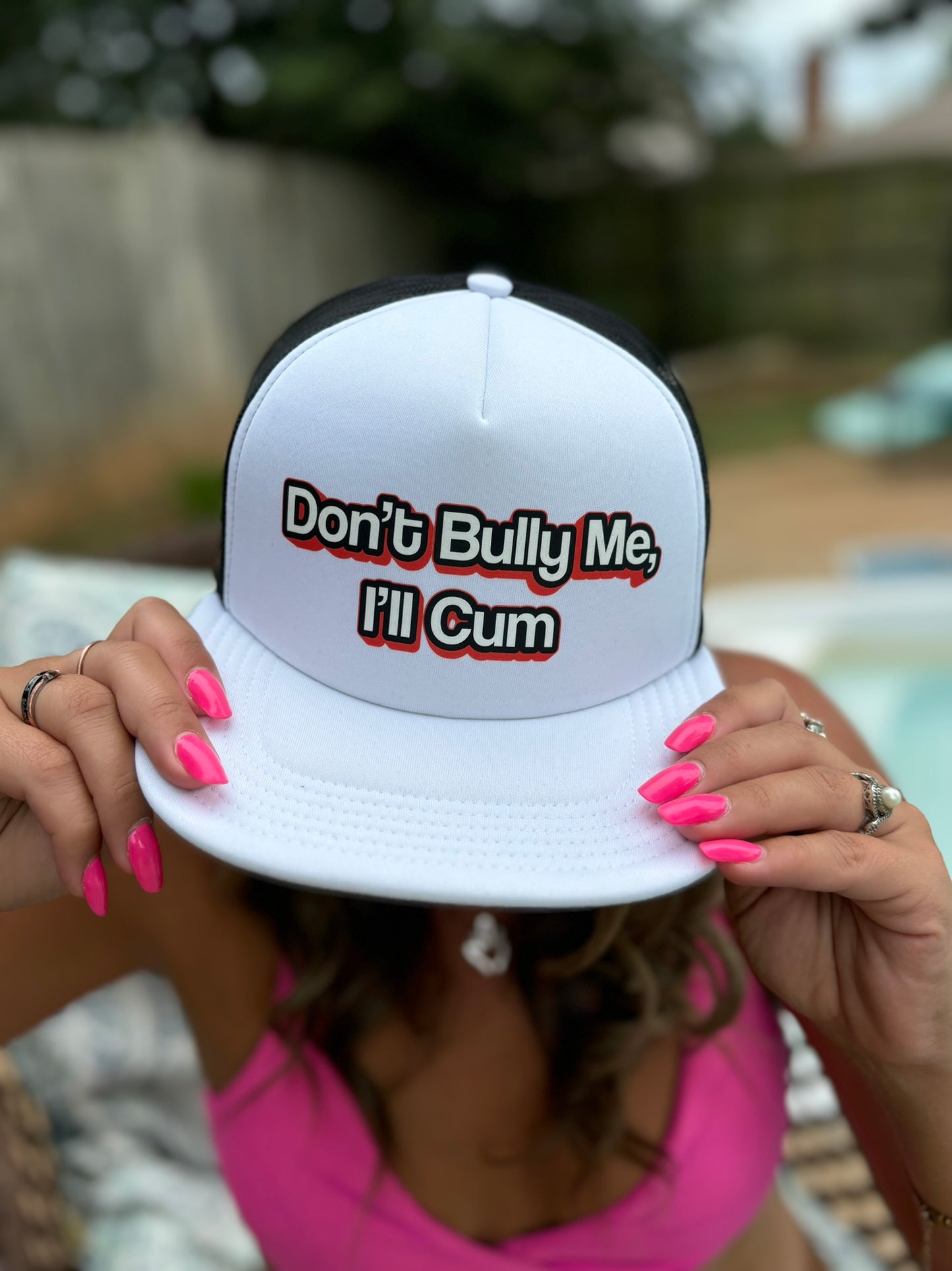 "Don't Bully Me, I'll Cum" Stoopid Original Trucker Hat