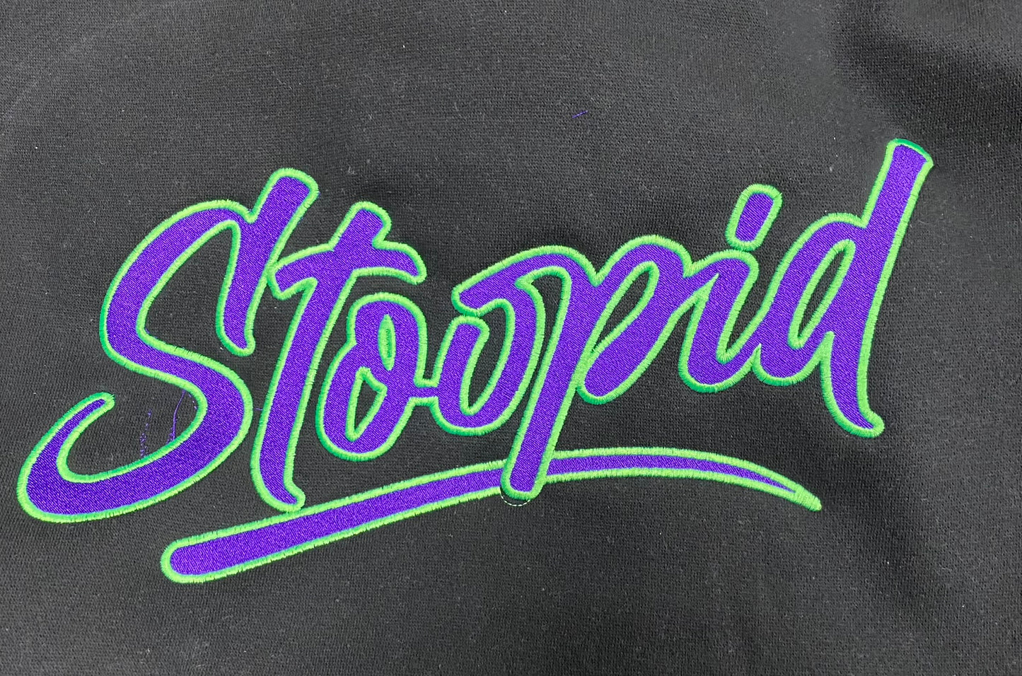 Custom Embroidered Stoopid Hoodie or Sweatshirt