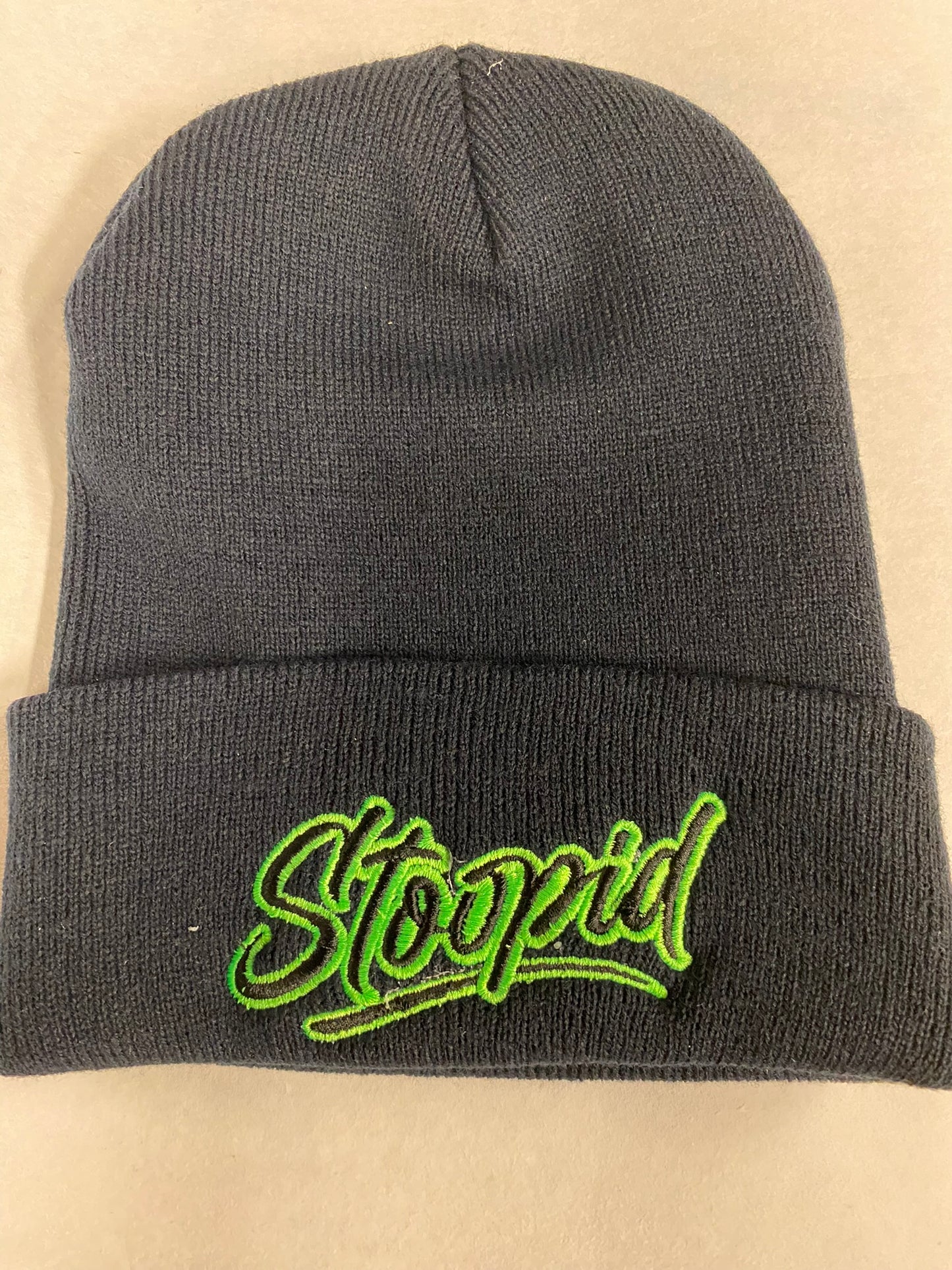 Custom Embroidered Stoopid Hat or Beanie