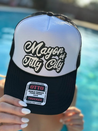 "Mayor of Titty City" Stoopid Original Trucker Hat