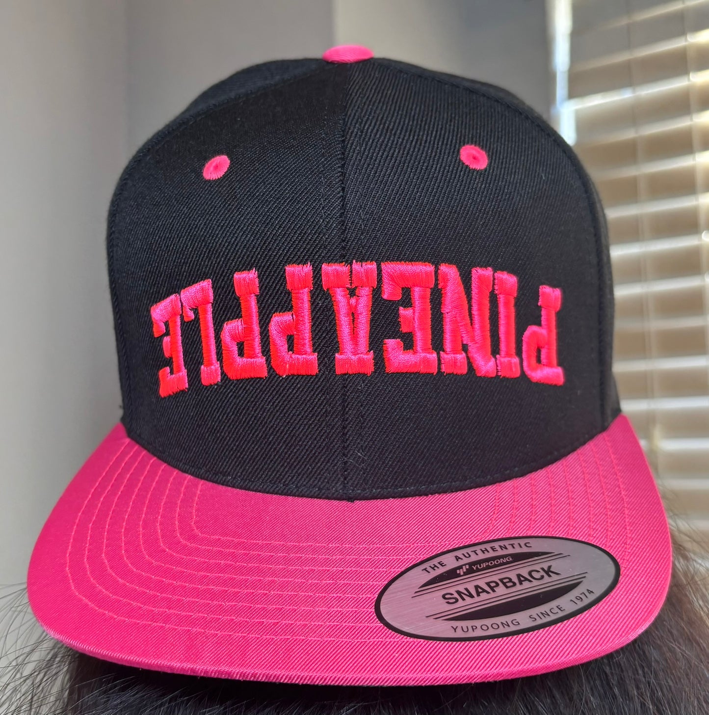 Upside Down Pineapple 3D Puff Embroidered Hat