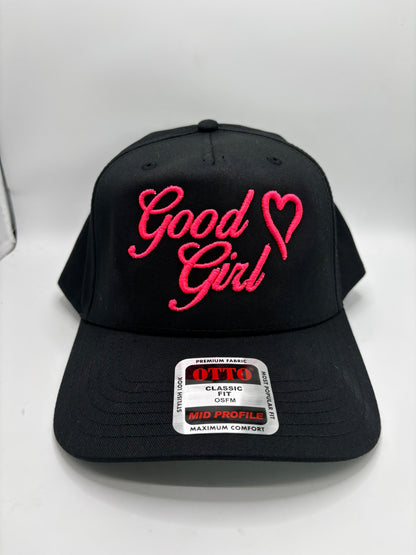 Good Girl 3D Puff Embroidered Hat
