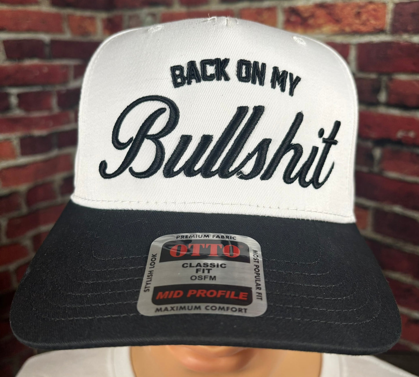 Back On My Bullshit 3D Puff Embroidered Hat